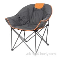 SunTime Sofa Chair, Oversize Padded Moon Leisure Portable Stable Comfortable Folding Chair for Camping, Hiking, Carry Bag Included   